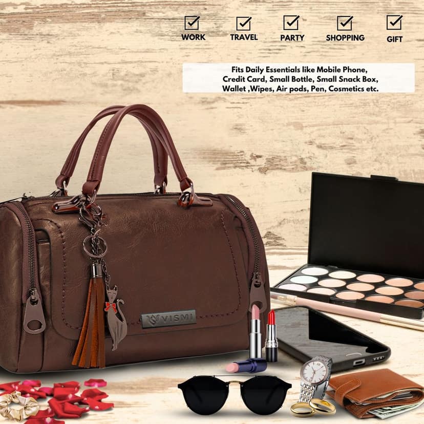 Sling Bag for Women & Girls Pu Leather Stylish Crossbody Satchel Handbag Ideal for Travel, Office Use Birthday Anniversary Gift for Wife view 8