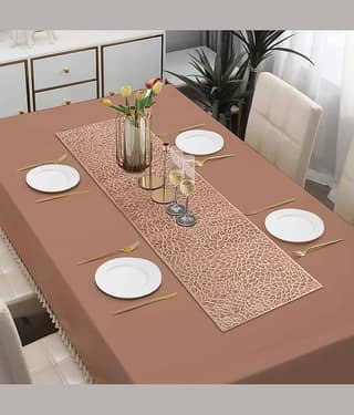 PVC 6 Seater Table Runner ( 180 cm x 33 cm ) Single - Copper