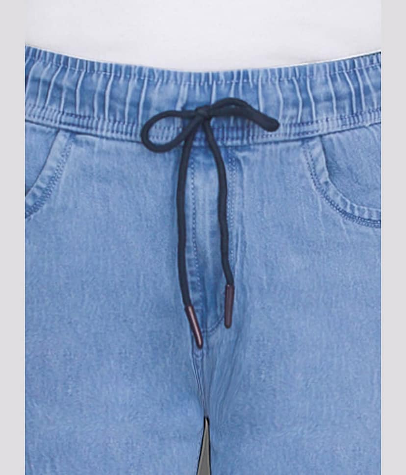 plounge Blue Denim Men's Shorts ( Pack of 1 ) view 2