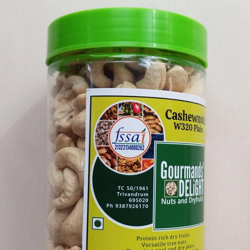 Gourmands' Delight - Plain Cashewnuts W320 500gms view 3