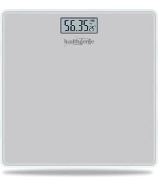 Healthgenie Electronic Digital Weighing Machine Bathroom Personal Weighing Scale-Weight-180Kg Silver