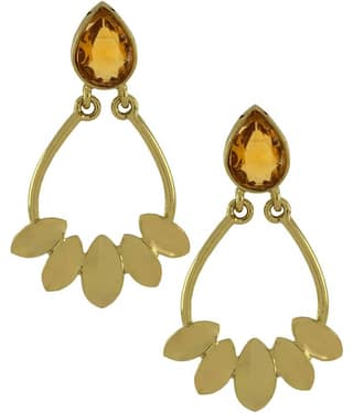 The Jewelbox Golden Hanging Earrings