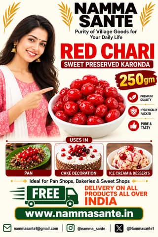 Red Chari, Preserved Karonda,