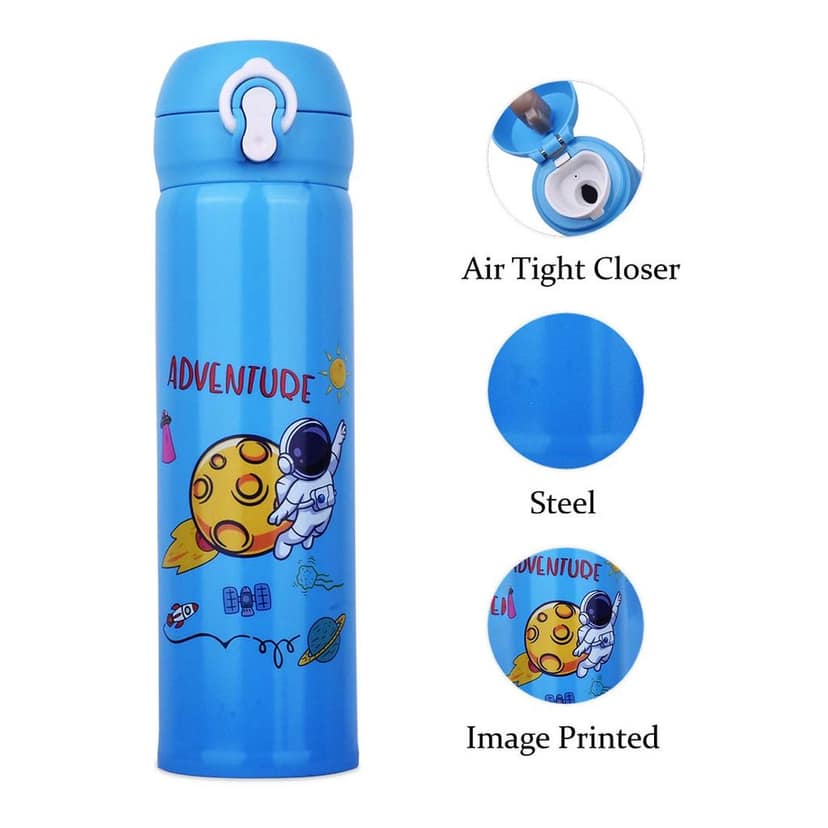 Astronaut Water Bottle | Water Bottle For Astronaut | Water Container For Astronaut | Stainless Steel Water Bottle | Kids Steel Water Bottle | Insulated Water Bottle | Stainless Steel Water Bottle | Sipper Water Bottle | Cute Water Bottle view 2