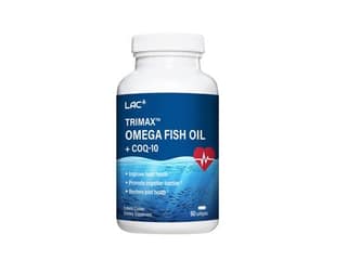 LAC OMEGAS & Fish Oil Trimax Omega Fish Oil + COQ-10 (60 enteric Coated softgels)