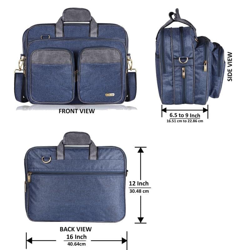 LOREM 28L Messenger Bag For Men - Faux Leather view 3