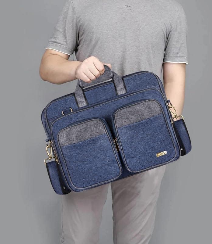 LOREM 28L Messenger Bag For Men - Faux Leather view 7