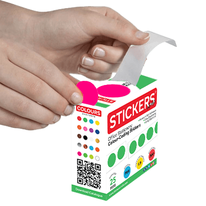 10mm - Round - Solid Colours - Colour Coding Stickers - Permanent Adhesive view 7