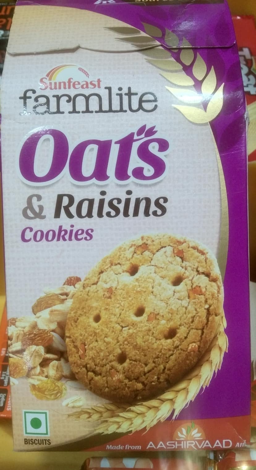 Sun feast farmlite oats &raisins cookies