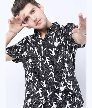 Ketch 100% Cotton Slim Fit Printed Half Sleeves Men's Casual Shirt - Multi ( Pack of 1 )
