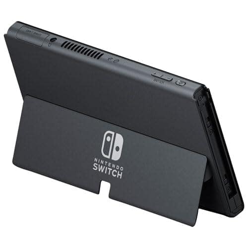 Nintendo Switch OLED Console with Neon Red/Blue Joy-Con view 4