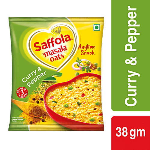 Saffola Masala Oats - Curry & Pepper, 39 gm