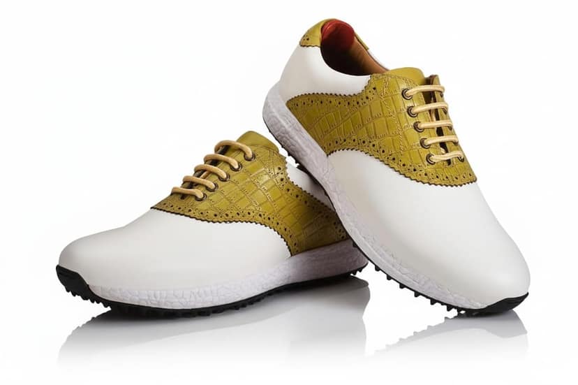 HITCARO Men Proffessional Leather Golf Shoes | Lace-Up | Phylon Sole |Waterproof | Comfortable | Breathable | Sports Shoes view 2