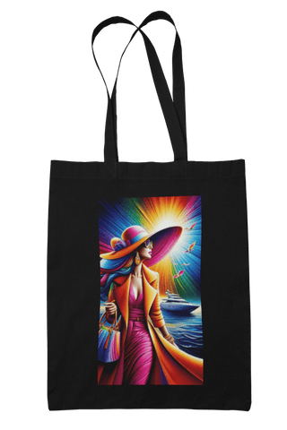 Prakrut India Cotton Canvas Tote Bag, High-Fashion Graphic Art Print