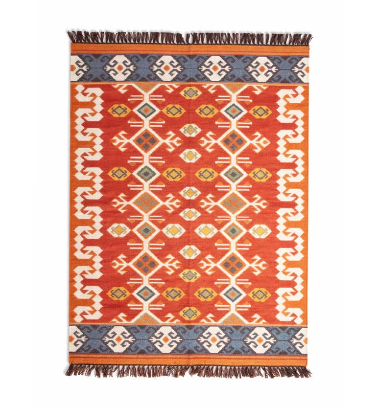 Handloom Punja Durrie Floor Carpet view 2