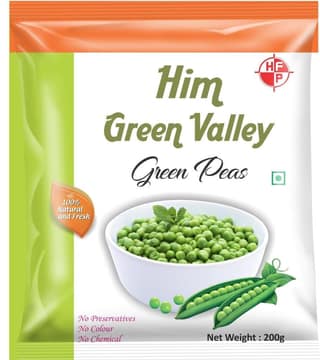 Frozen peas 200gm Brand Him Valley