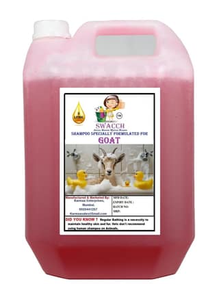 Swacch Shampoo Specially Formulated for Goat (5 Litre) Strawberry