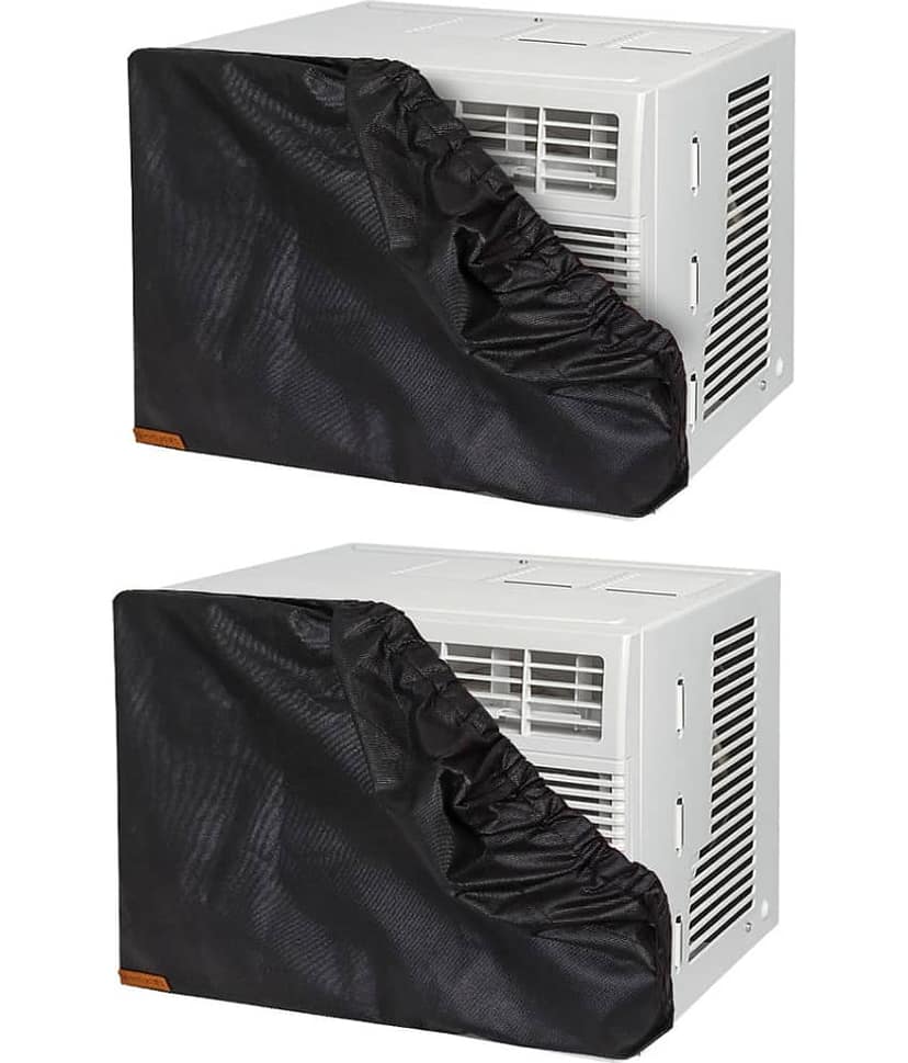 PrettyKrafts Set of 2 Others Black AC Cover for Tower AC