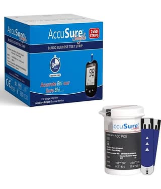 ACCUSURE Simple TD 4183 100 Test Strips