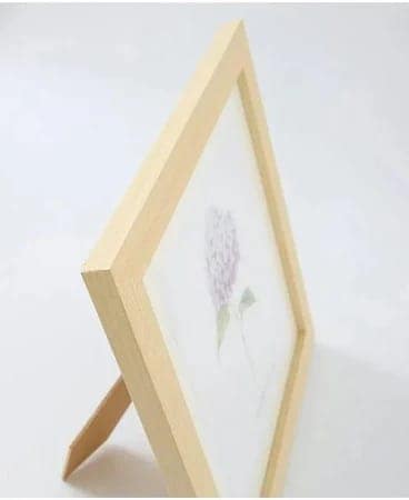 Buy Hydrangea Flower Botanical Art Print - Natural Wood Frame - 8x10" view 2