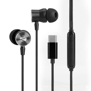 Zebronics Type-C Wired in-Ear Earphones, 10mm Neodymium Drivers Buds C12 - Black