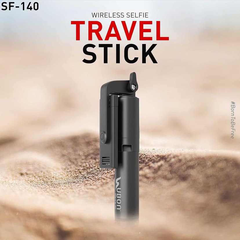 UBON Travel Selfie Stick SF-140, v5.0 Bluetooth Connectivity Multifunctional Selfie Stick with Wireless Remote, Non-Slippery Tripod Stand, Extend Up to 1000MM, 360 Degree Rotation, Easy to Use & Carry view 3