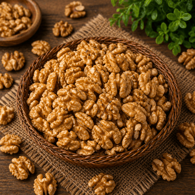 Natural Raw Walnut Kernels (500g) | Rich in Omega-3 & Plant-Based Protein | Healthy Snacking & Baking