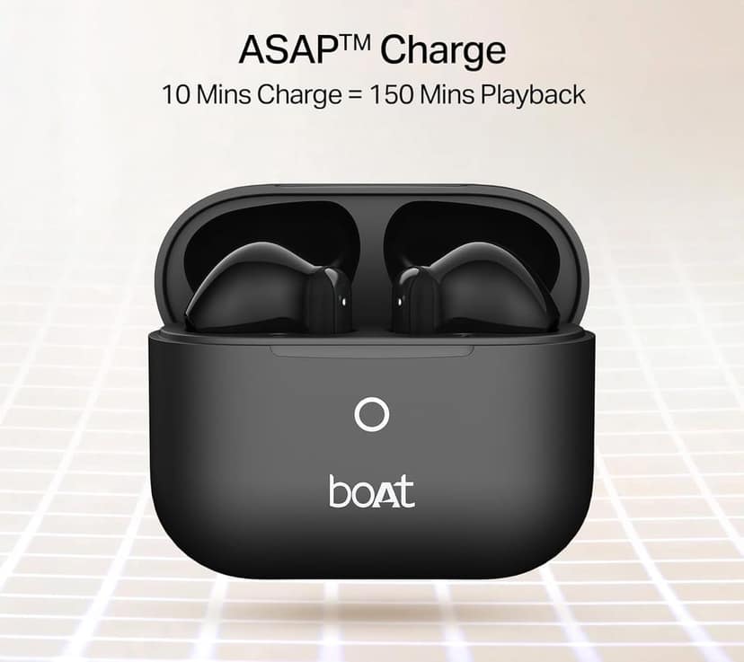 boAt Airdopes Alpha Gen 2, 13mm Drivers,ENx,45H Battery, Stream Ad Free Music via App Bluetooth view 2