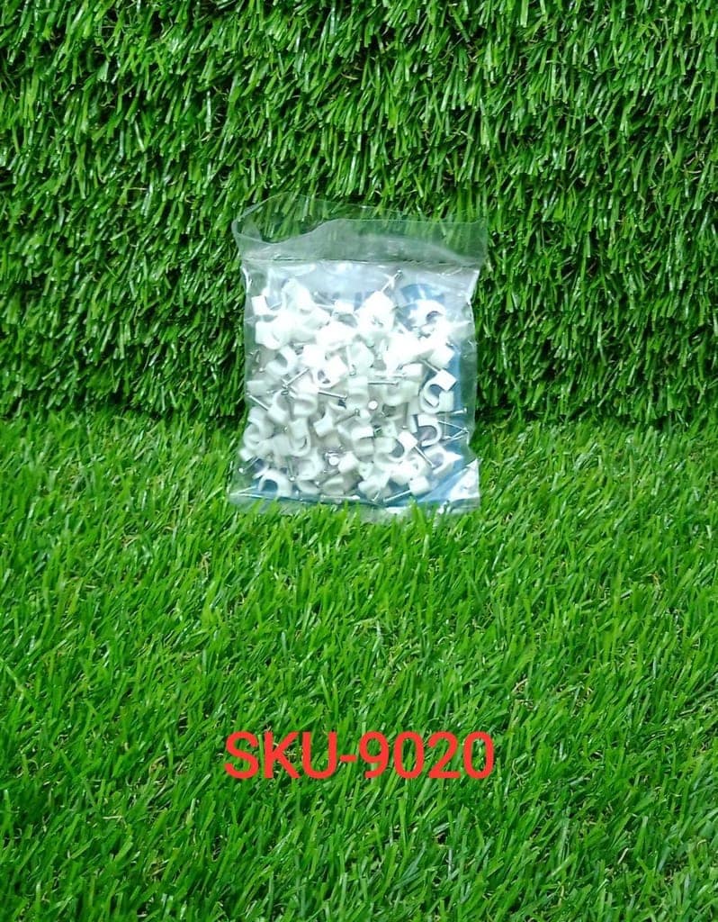 100 Pc 6 MM Cable Clip used in all kinds of wires to make them stuck and holded in walls etc. view 9