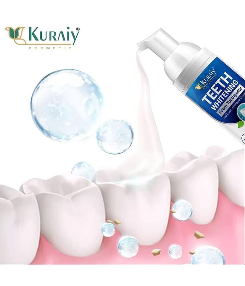 KURAIY Teeth Whitening Oral Hygiene Breath Toothpaste Foam 60ML view 2