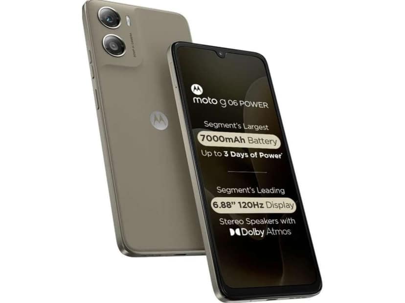 Motorola G06 Smartphone, 4GB RAM, 64GB Storage - Pantone Laurel Oak view 2