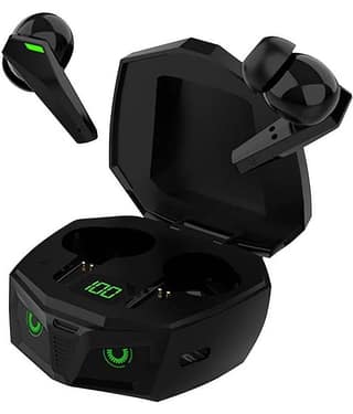 Life Like Owl Eye Breathing Light Gaming Bluetooth Earbuds Earphones With Mic