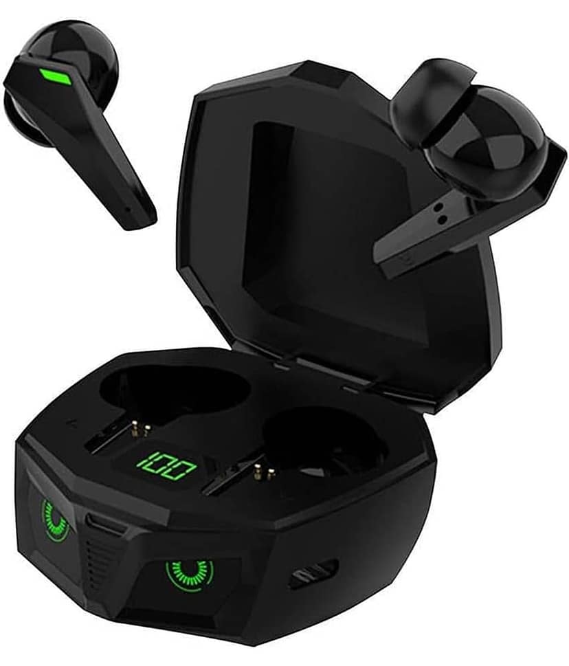 Life Like Owl Eye Breathing Light Gaming Bluetooth Earbuds Earphones With Mic