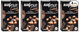 Manforce Cocktail Condoms (Dotted-Rings) Hazelnut & Chocolate Flavoured 10 Pcs x Pack of 4