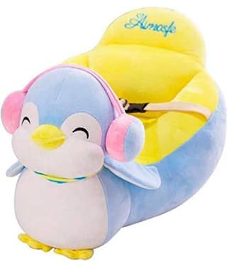 Daa Best Penguin Shape Soft Plush Cushion Baby Sofa Seat or Rocking Chair for Kids 0 to 2 Years (Penguin Shape Sofa)