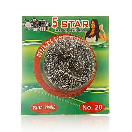 Priya Brand Stainless Steel Heavy Duty Multi Scrubber - No 20, 1 pc