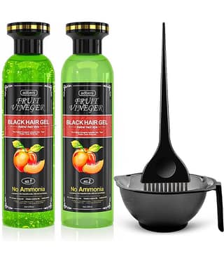 Adbeni Gel Hair Color Natural Semi Permanent Hair Color 500 mL Black
