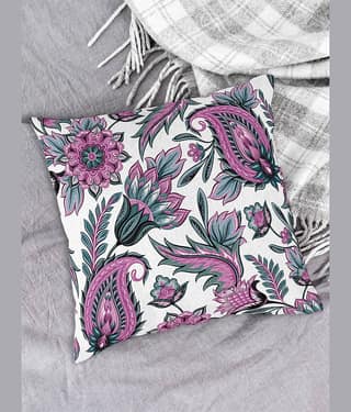 Houzzcode - Water Repellent Multi Polyester Pillow Covers 40x40x3 ( Pack of 1 )