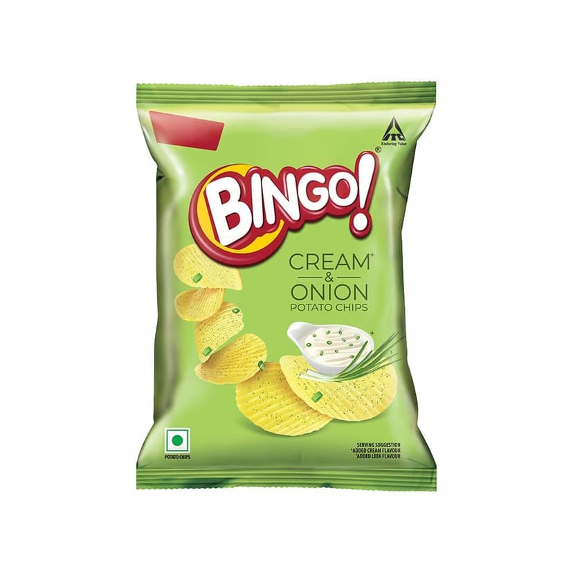 Bingo Cream & Onion Potato Chips view 2