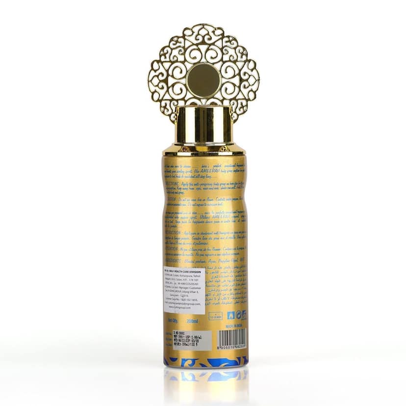 Ameerah Mukhallat Long Lasting Perfumed Deodorant Spray - For Men & Women (200 ml) view 5