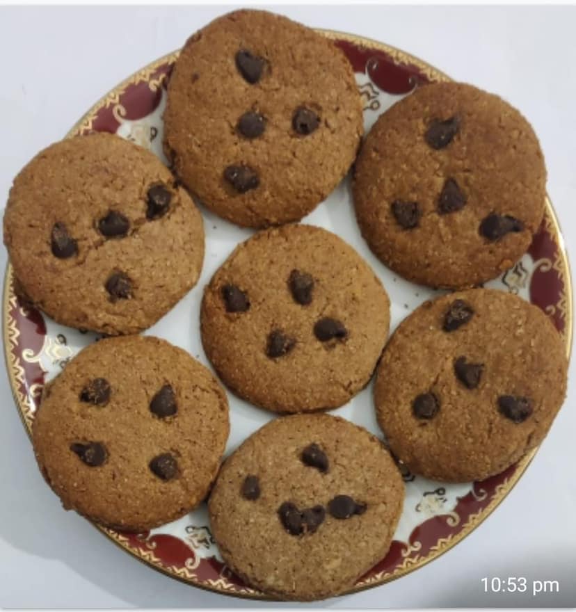 Ruchika lila Gluten free jowar bajra chocolate cookies made with desi ghee view 3