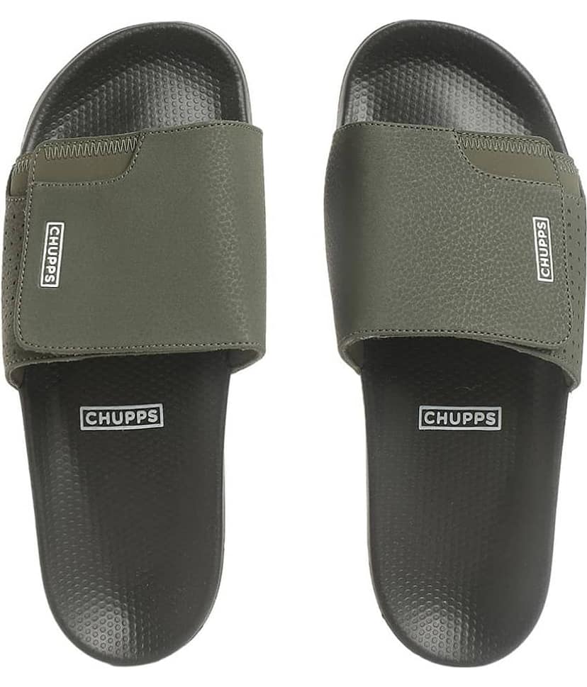 CHUPPS - Olive Men's Slide Flip Flop