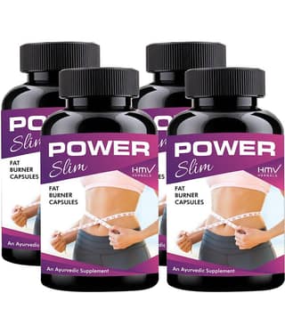 Hmv Herbals Power Slim Fat Burner Herbal Capsule 120 No.S Pack of 4