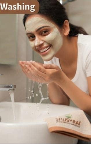 Shushraj Jaivik - Organic Herbal Skincare & Facial Powder Combo Pack with Gift Pack of Multani Mitti Powder 100G view 6