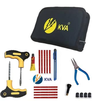 KVA Tubeless Tyre Puncture Repair Kit 5 - 10 Strips