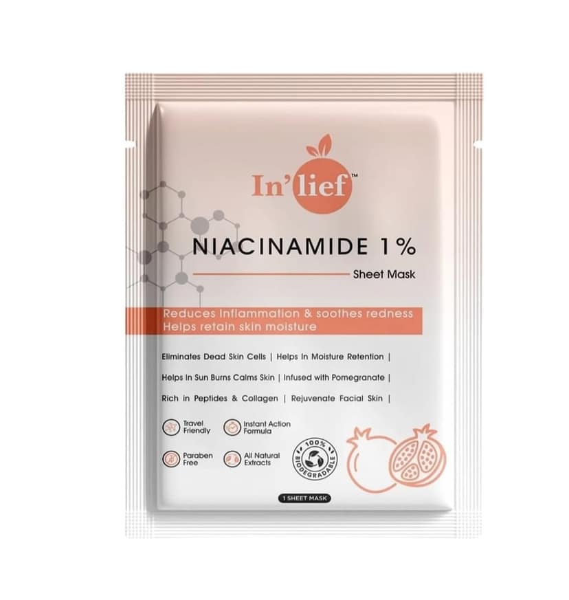 DHRUVINSRI Salicylic Acid 1% Clarifying & Pore-Refining Facial Sheet Mask – Acne Control, Skin Tone Balancing & Firmness Boosting Mask with Blueberry Extract - 1Pcs