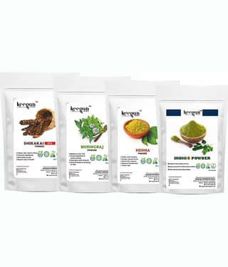Keegan Hair Care Combo Natural Henna 400 g Pack of 4