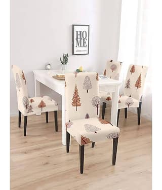 Cortina - 1 Seater Polyester Chair Cover ( Pack of 6 )