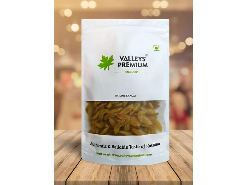 Valleys Premium Green Sangli Raisins - 400 Gram view 3