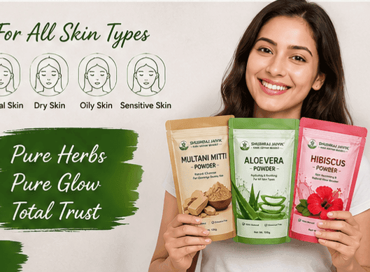 SHUSHRAJ JAIVIK Face Pack Combo – Multani Mitti Powder, Aloe Vera Powder & Hibiscus Powder | Herbal Skin Care | Pack of 3 view 6